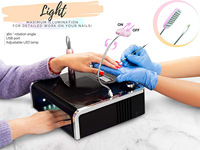 Nouvel Arrivage Moteur Brushless Sans Fil Portable Pro 5 en 1 UV LED Lampe à Ongles Lime à Ongles Électrique en Acrylique Perceuse Meuleuse