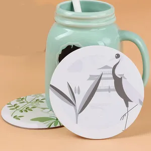 कस्टम डिजाइन बियर पदोन्नति शोषक कागज Coasters कप कोस्टर