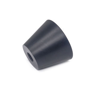 ขาตั้งยางสีดำแบบมีเกลียว ความแม่นยำสูง ผลิตตามสั่ง แผ่นยางกันลื่น ชิ้นส่วนเครื่องจักรกลซีเอ็นซี ได้รับการรับรองมาตรฐานไอเอสโอ - Product Image 4