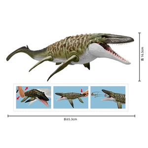 Figurine de dinosaure officielle Mattel, <span class=keywords><strong>film</strong></span> Jurassic World, Mosasaurus-JCH00, jouet de dinosaure, jouets son et lumière, articulations mobiles pour enfants - Product Image 3