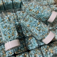 Ensemble de confettis pour décoration de gâteau, 100g, bouteille de perle or argent, bouteille économique