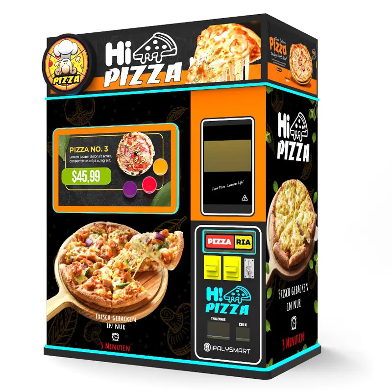 Distributeur automatique d'aliments et de Pizza en vogue, four en espagne, distributeur automatique de Pizza alibaba gaufrier Atm