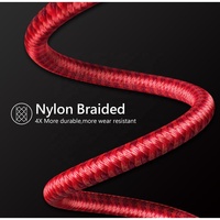 Nouveau produit tendance Coque métallique en nylon tressé à longue queue 1M OEM Câble Micro USB Câble de données pour téléphone portable Smartphone Android