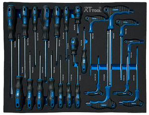 <span class=keywords><strong>Chariot</strong></span> d'atelier RT TOOL avec 7 tiroirs et un grand coffre latéral, contenant un ensemble de 316 outils électriques et manuels - Product Image 5