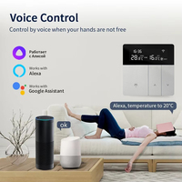 Termostato Inteligente WiFi Tuya, Controlador de Temperatura Digital Programable para Caldera de Gas y Calefacción por Suelo Radiante, Bajo Consumo de Energía