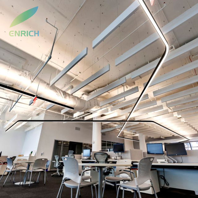 Custom Shape Aluminum LED Profile Ceiling Lights for Smooth Light Diffusion