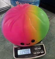 2026 chignon géant coloré paillettes boulette 15cm 25cm arc-en-ciel boulette avec panier Needoh Squishy Fidget jouet montée lente
