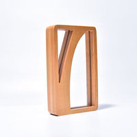 Usine Design Personnalisé Gravé Cristal Verre Bois Artisanat Prix 3D Logo Or Trophées Et Plaques En Bois pour Panneaux Muraux Boîtes En Bois