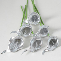 Hot Selling künstliche Calla Lily Blumen weiß leuchtend rosa Blumen für Muttertag künstliche Blume Latex