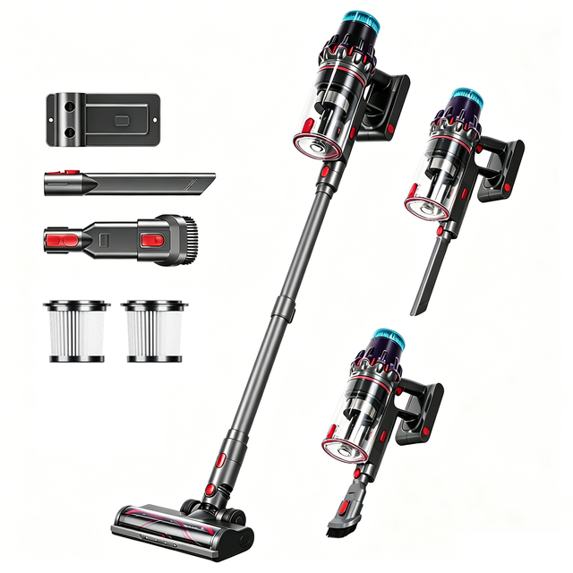 Customizable Upright Vacuum Cordless Carpet Cleaner Powerful Handheld Low Noise Stick Vacuum Cleaner for Household Floor Care
