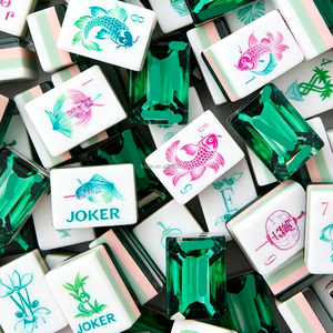 Juego de Mahjong Americano de 4 Capas Pink Spill the Tea, 160 Piezas, Juego de Fichas Completo de Lujo Oh My Mahjong, Regalo Festivo - Product Image 4