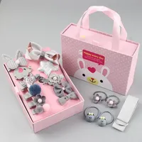 18 Pièces d'accessoires pour cheveux de bébé : Coiffe de princesse, Bandeaux pour filles, Barrettes pour enfants, Bandeaux élastiques à gros nœuds et fleurs