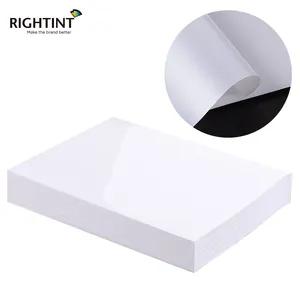 Premium Custom 50 Micron Glossy Witte Pet Zelfklevende Film Zelfklevende Polyester Mylar Film