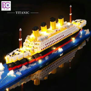 <span class=keywords><strong>3D</strong></span> <span class=keywords><strong>Puzzle</strong></span> <span class=keywords><strong>Titanic</strong></span> DIY Modèle Blocs de Construction Ensembles Briques Jouets Pour Enfants Adulte Cadeau - Product Image 2