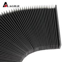Prix direct usine Flexible Pvc Nylon accordéon soufflet orgue plat soufflet couverture pour machines-outils CNC