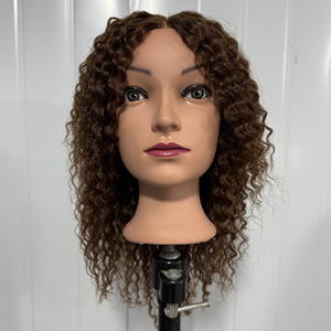 Tête de mannequin <span class=keywords><strong>pour</strong></span> coiffure en cheveux humains 100% bouclés, <span class=keywords><strong>pour</strong></span> l'entraînement à la coiffure afro, vente en gros <span class=keywords><strong>pour</strong></span> les académies de cosmétologie - Product Image 3