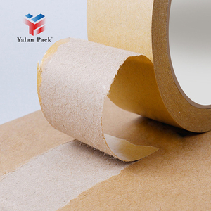 Yalanpack biểu tượng tùy chỉnh sinh thái thân thiện tự Nâu phân hủy sinh học nước kích hoạt kẹo cao su tùy chỉnh kích thước in <span class=keywords><strong>kraft</strong></span> giấy băng dính - Product Image 1