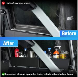 Caja <span class=keywords><strong>Caddy</strong></span> para maletero, accesorios internos, 4 Uds., organizadores de bandeja de almacenamiento para maletero, caja lateral de carga trasera para Bronco 2021 2022 2023, 4 puertas - Product Image 6