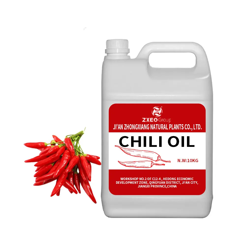 Il soluble puro orgánico a oleorresina comestible Extracto de chile rojo aceite de pimienta caliente Capsicum aceite esencial adelgazante