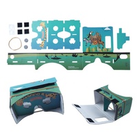 Lunettes rv 3D Google pliable, en carton, de réalité virtuelle, pour l'éducation des enfants, Diy bricolage