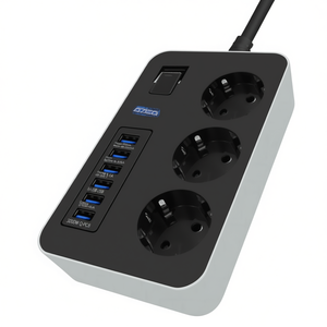 ปลั๊กพ่วงพร้อมสวิตช์ 3xSchuko 6xUSB 3.1A 3000W Q-PC6 - Product Image 3