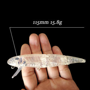 Isca Flutuante Multi-Seções Top Right Z-7461 115mm 15.8g, Iscas em Branco Não Pintadas, Isca Dura ABS Artificial - Product Image 2