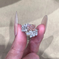 Anillos de Plata 925 para Mujer, Citrino, Ajustables, Apilables, Moda, Venta al Por Mayor