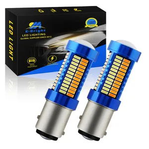 Yüksek güç 3.6W SMD 4014 1157 bay15d P21/5 W Led araba oto dönüş ışığı için led dönüş ışık