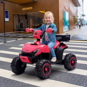 Auto Elettrica per Bambini a Quattro Ruote Fuoristrada ATV da Spiaggia Giocattolo Cavalcabile in Plastica PP con Batteria 6V Unisex per Età 2-7 Anni - Product Image 3