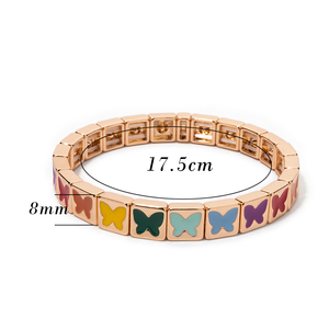 Nuevas Pulseras de Moda con Cuentas de Mariposa para Mujer, Aleación de Zinc, Color Dorado, Brazalete Elástico, Joyería de Moda, Regalo <span class=keywords><strong>2026</strong></span> - Product Image 6