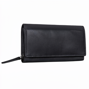 2026 Vintage Genuine Leather Long <b>Zip</b> Wallet Large Capacity Multi Card Slots Green <b>Purse</b> Gold Zipper. - Product Image 1