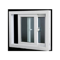 Venta caliente de alta calidad Upvc/PVC Hurricane Impact Sliding Windows para Office