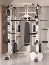 Factory Supplier Home Gym Smith Machine 70kg*2 Squat Rack Power Cable Crossover Exercise Equipment with Weight Stack