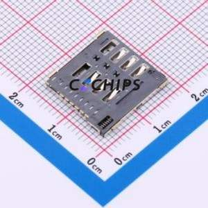 C7092-03 SIM Card Connector SMD Connector ( Card Type: Micro SIM Card )( Operating Temperature: -40℃~+85℃ ) - Product Image 2