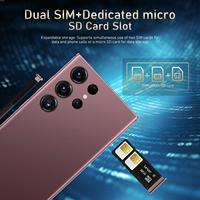 Nouveau Smartphone Android 12 S24 Ultra 5G à Prix Abordable 2025, 12 Go + 1 To, Grand Écran 6,8 Pouces, Batterie 6800 mAh, Double Carte SIM, Téléphone Portable de Jeu