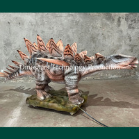 Modèle de stégosaure animatronique grandeur nature de 3 m, modèle de dinosaure grandeur nature avec son et mouvements