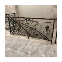 Main courante en fer à souder, usine personnalisée, Villa, escalier de luxe, balustrade en fer forgé