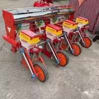 Semoir à maïs à 4 rangs, machine de semis de précision montée sur tracteur pour la plantation du maïs en ferme