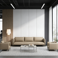 Canapé de bureau commercial moderne, ensemble de canapés de bureau, mobilier de bureau, canapé de bureau en cuir, 1 à 3 places, canapé de bureau professionnel