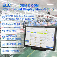 POS1096T Nueva Tablet POS Android 16 de 10.95 Pulgadas con NFC, RFID, Wi-Fi, MT8781 Octa Core, Cámara de 5MP y 13MP, Tablet para Pedidos en Restaurantes