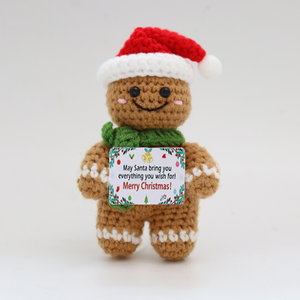 Muñeco de Ganchillo de Hombre de Jengibre, Decoración Navideña Hecha a Mano, Lindo Amigurumi, Regalo Navideño, Muñeco de Ganchillo de Hombre de Jengibre - Product Image 1