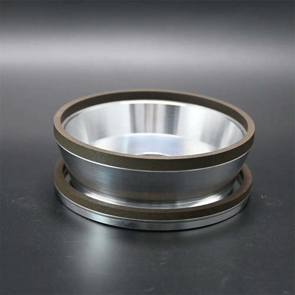 Jinzuan aşınmaya dayanıklı reçine Bond kupası elmas taşlama tekerleği cam parlatma tekerleği kenar makinesi için