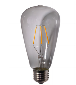 Ampoule en verre à filament de tungstène LED Edison E27 Lumière blanc chaud Ambiance rétro Base à vis Économie d'énergie Utilisation en jardin - Product Image 5