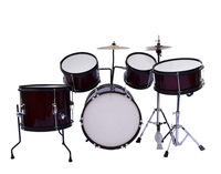 Custom Percussion Instruments Junior Drums Kit Set for Beginner's Practise Set of Drums