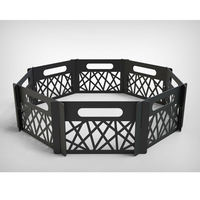 Brazier carré portable en acier personnalisé en usine pour feu de camp extérieur à bois – Fabriqué en fer durable