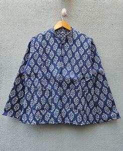 Ethnic Round-Neck <b>Patchwork</b> <b>Jacket</b> Cotton <b>Jacket</b> Reversible Floral <b>Jacket</b>, Vintage Handmade for Women Winter Coat - Product Image 1