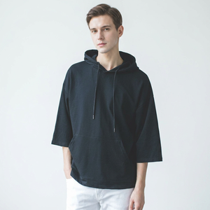Sudadera con Capucha Personalizable para Hombre, Corte Ajustado, Jersey Sólido de Poliéster/Algodón, Logotipo Frontal, Transpirable, Informal, para Verano, OEM - Product Image 6