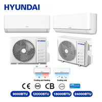 AC Inverter HYUNDAI 18000 BTU R32 Dinding, Pendingin & Pemanas, Spesifikasi Eropa, Hemat Energi Kelas A++, Proyek Rumah Tangga