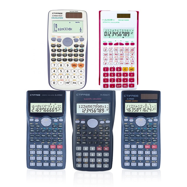 Cheap Simple Scientific Calculator FX-911W Battery Powered Calendar Function ABS Material 240 Functions