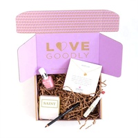 Boîte de livraison ondulé avec Logo personnalisé, boîte de courrier écologique 9x6x2, pour montres de cils, bijoux, rose, 50 pièces